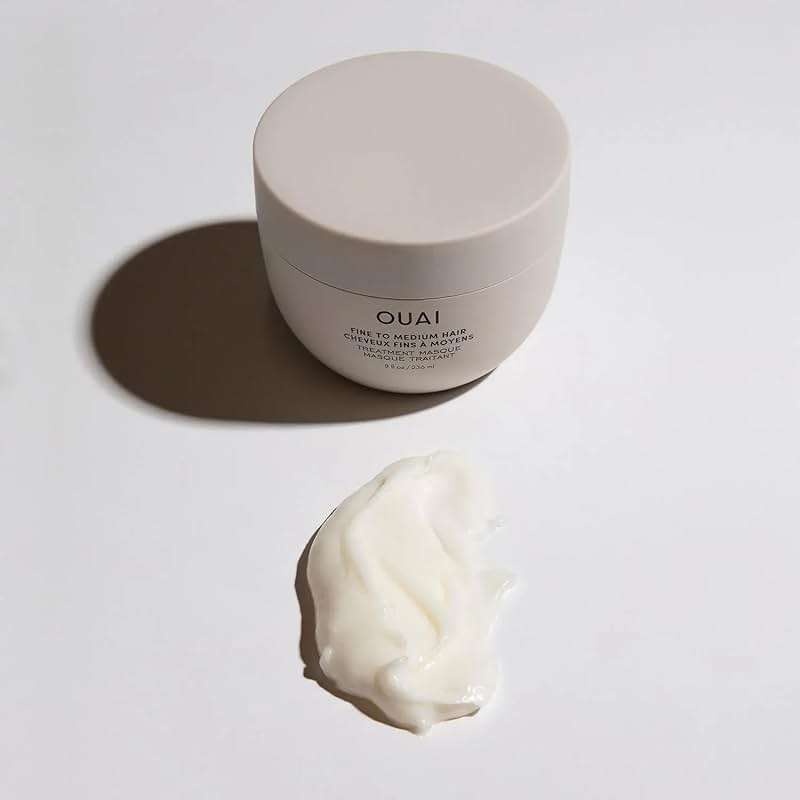 OUAI Fine to Medium Hair Treatment Mask - Lightweight Deep Conditioning Hair Mask with Shea Butter, Keratin & Panthenol - Helps Hydrate, Fight Frizz, Strengthen & Repair Damage (8 oz) - Image 7
