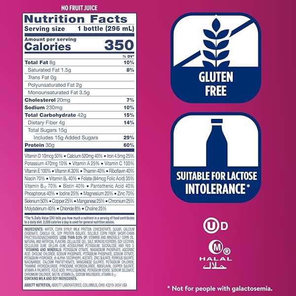 Ensure complete Strawberry Nutrition Shake, Complete, Balanced Meal Replacement, Ready to Drink, 30g Protein, 25 Vitamins & Minerals, 10 fl oz—24 Pack - Image 5