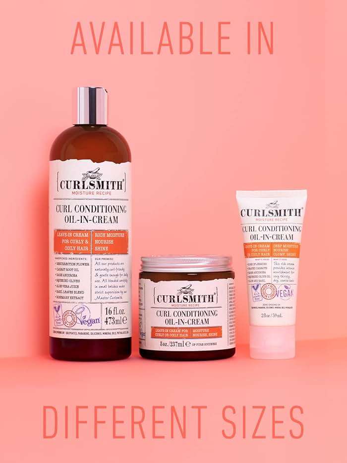 CURLSMITH Curl Conditioning Oil-in-Cream, Leave In for Thick Curly Hair, Deep Moisture Curl Conditioner, For All Types, Vegan & Cruelty-free - Image 3