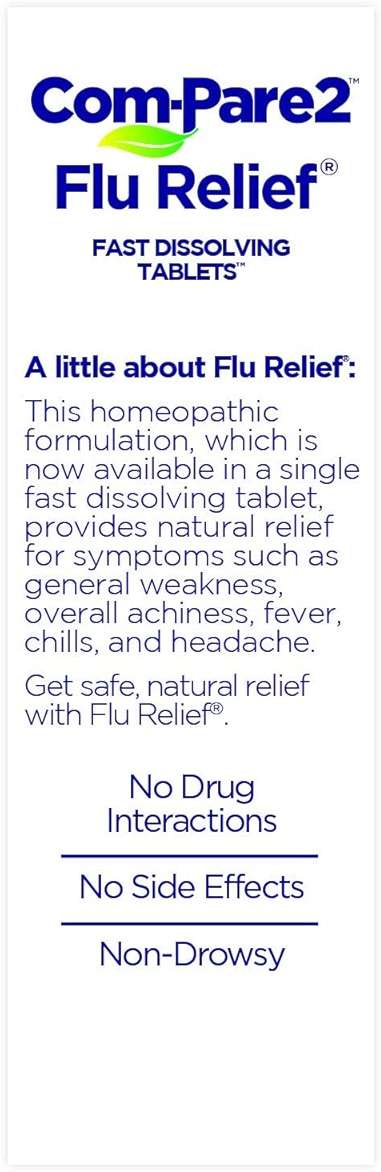 Com-Pare2 Flu Relief 30ct for Cold and Flu Symptoms - Image 7