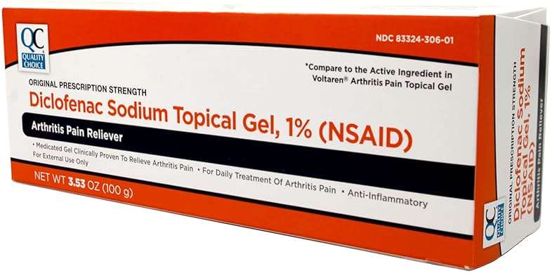 Quality Choice QC Diclofenac Sodium Topical Gel Treatment for Arthritis Pain 3.53 oz Pack of 5 - Image 7