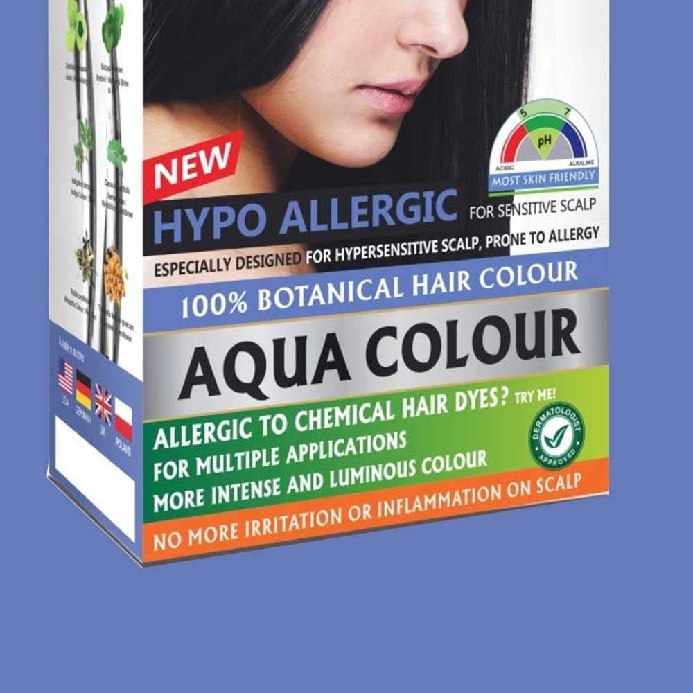 Indus Valley Aqua Hair Color (Indus Black) Gray Coverage Hair Dye Allergy Free Organic Hair Color, Organic Hair Dye for Grey Coverage, Allergy-Free Long-Lasting Hair Colour - Image 6