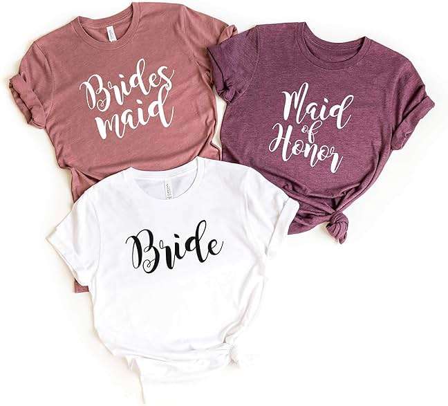 Blue Sand Textiles Bridesmaid Shirt – Bachelorette Party Shirts – Soft Modern Fit Unisex Tee for Wedding Events. - Image 3