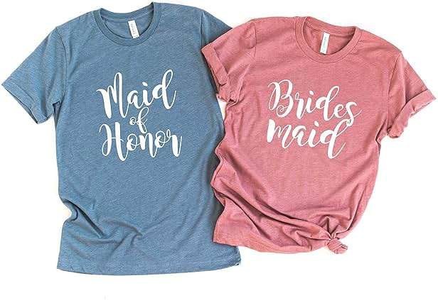 Blue Sand Textiles Bridesmaid Shirt – Bachelorette Party Shirts – Soft Modern Fit Unisex Tee for Wedding Events. - Image 4