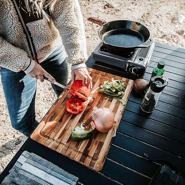 Gas One Portable Butane Camping Stove with Case: Automatic Ignition, Precise Heat Control - Camping & Tailgating and Outdoor Cooking - Image 2
