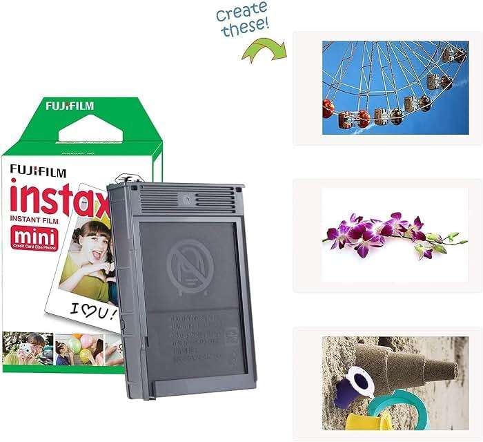 Fujifilm Instax Mini 12 Instant Camera Lilac Purple + Fuji Film Value Pack (40 Sheets) + Shutter Accessories Bundle, Incl. Compatible Carrying Case, Quicksand Beads Photo Album 64 Pockets - Image 6