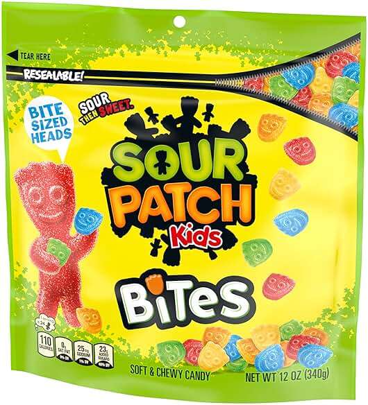 SOUR PATCH KIDS Bites Soft & Chewy Gummy Candy, 12 oz - Image 11