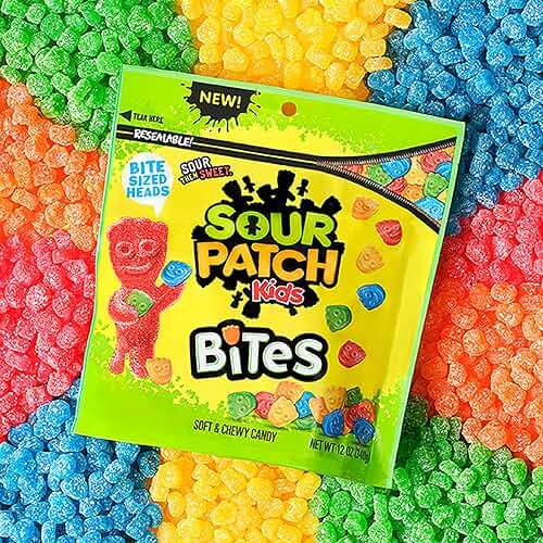 SOUR PATCH KIDS Bites Soft & Chewy Gummy Candy, 12 oz - Image 6