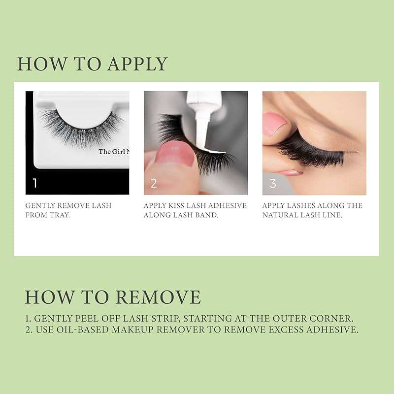 Kiss The Muses, False Eyelashes, 'Legacy', 12mm, Includes 1 Pair, Easy to Apply, Reusable Lash Clusters - Image 3