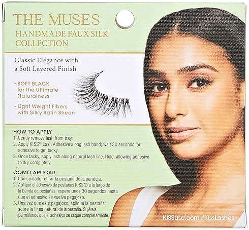 Kiss The Muses, False Eyelashes, 'Legacy', 12mm, Includes 1 Pair, Easy to Apply, Reusable Lash Clusters - Image 8