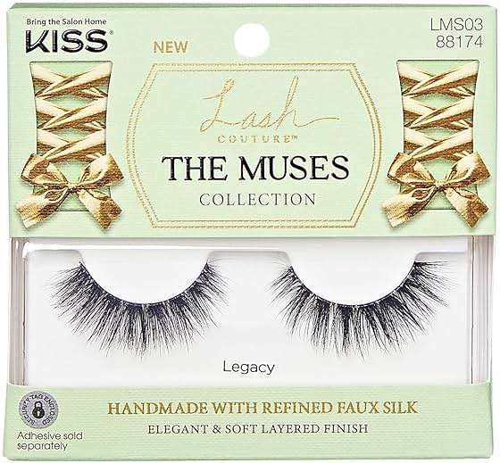Kiss The Muses, False Eyelashes, 'Legacy', 12mm, Includes 1 Pair, Easy to Apply, Reusable Lash Clusters - Image 9