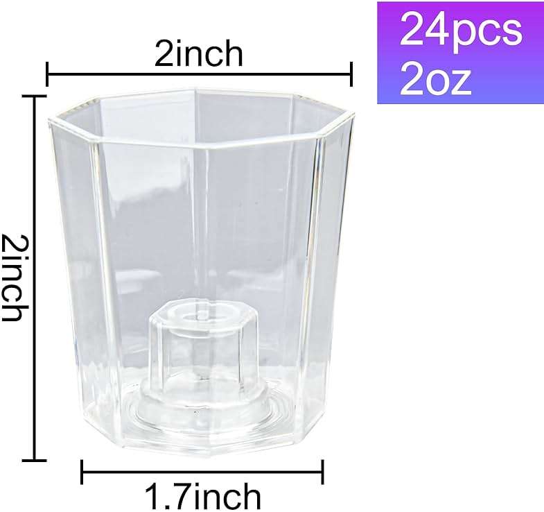 JTWKING Light Up Shot Glasses Set of 24 Party Favors Adults Shot Cups for Party LED Flash Light Up Drinking Glasses Glow in the Dark Shot Glasses for Birthday Valentine Day Weddings Festivals etc - Image 3