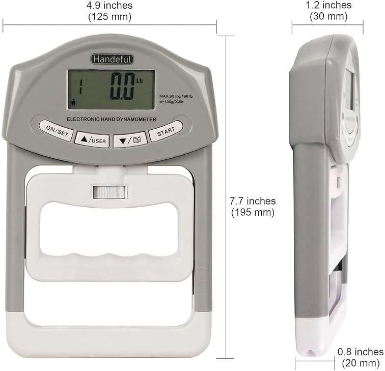 Handeful Grip Strength Tester Trainer - Dynamometer Handgrip Measurer Meter, Handheld Strengthener Exerciser for Sports, School, and Home Use - Image 6