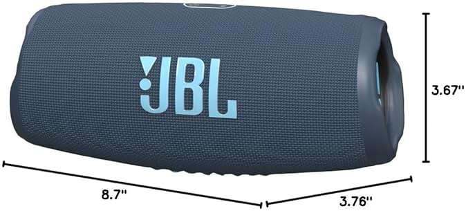JBL CHARGE 5 - Portable Waterproof (IP67) Bluetooth Speaker with Powerbank USB Charge out, 20 hours playtime, JBL Partyboost (Blue) - Image 10