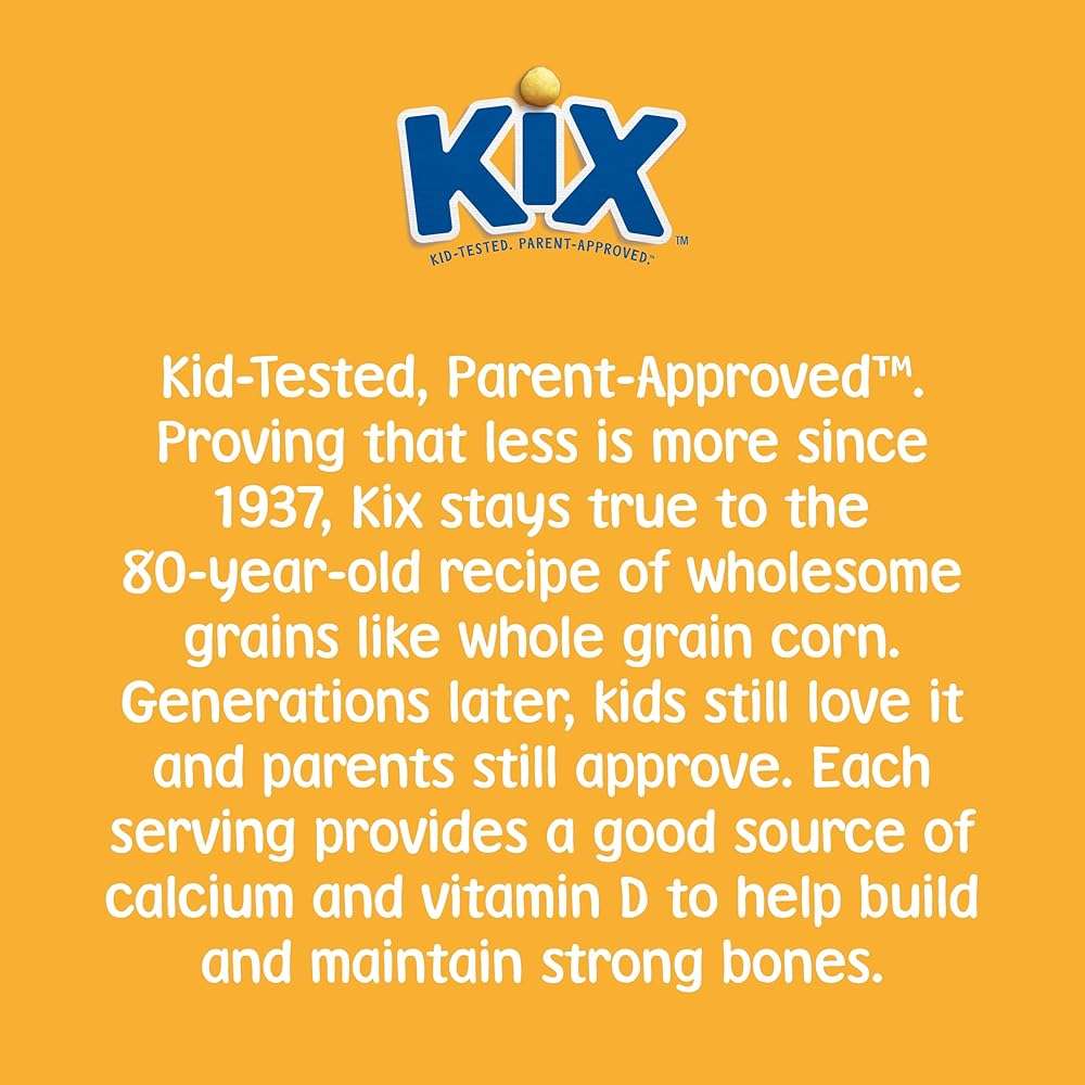 Kix Whole Grain Breakfast Cereal, Crispy Corn Cereal Puffs, Family Size, 18 oz - Image 7