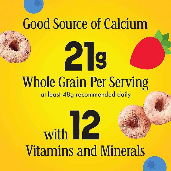 Very Berry Cheerios, Heart Healthy Gluten Free Breakfast Cereal, Made with Whole Grain Oats, Family Size, 18.6 oz - Image 7