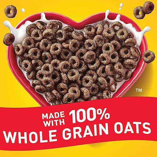 Chocolate Cheerios, Heart Healthy Gluten Free Breakfast Cereal, Made with Whole Grain Oats, Family Size, 19.2 oz - Image 4