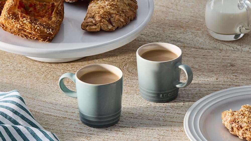 Le Creuset Petite Stoneware Espresso Mug, 3 oz., Artichaut - Image 2