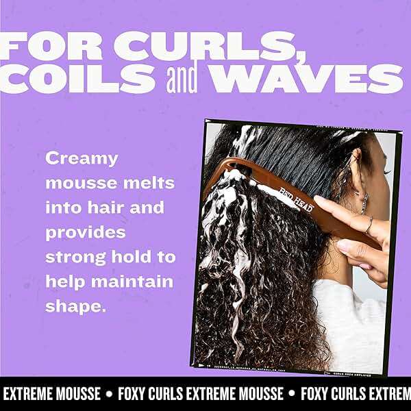 Bed Head by TIGI Foxy Curls Extreme Curl Mousse, Curl-Defining and Anti-Frizz Styling Mousse for Strong Hold, 8.4 oz - Image 4