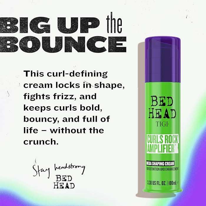 TIGI Bed Head Curls Rock Amplifier Curl Cream for Definition and Enhancement of All Curly Hair Types, 3.38 fl oz - Image 3