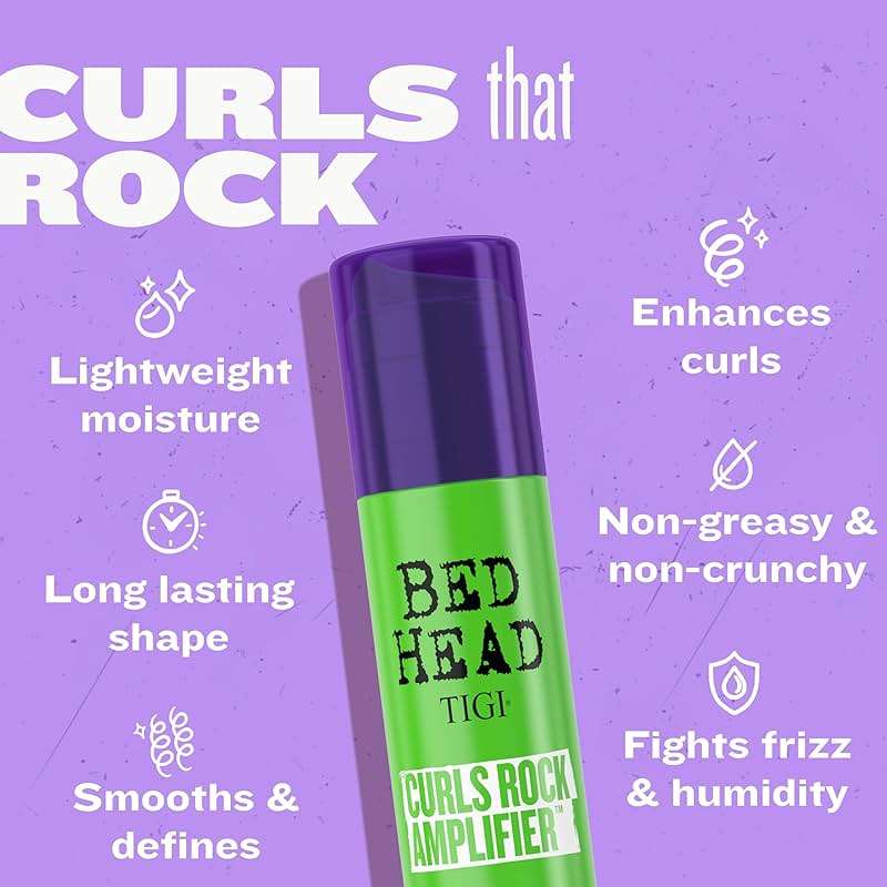 TIGI Bed Head Curls Rock Amplifier Curl Cream for Definition and Enhancement of All Curly Hair Types, 3.38 fl oz - Image 5