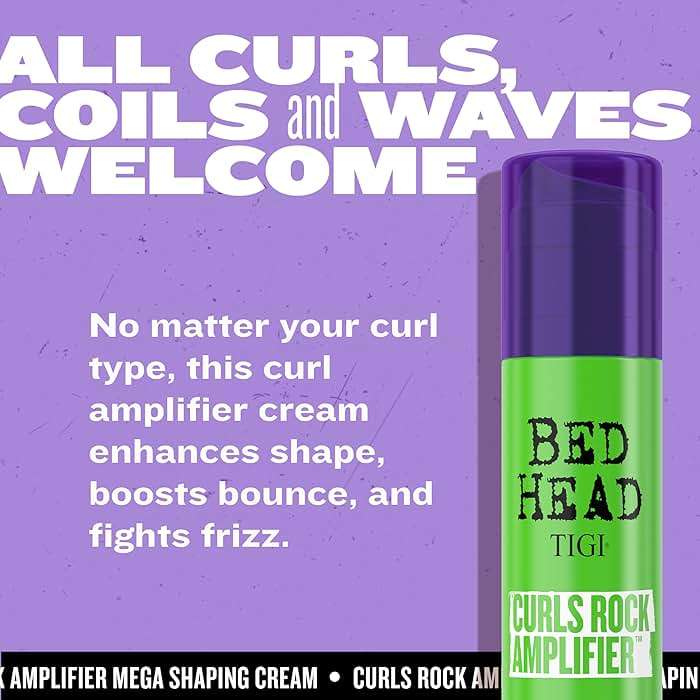 TIGI Bed Head Curls Rock Amplifier Curl Cream for Definition and Enhancement of All Curly Hair Types, 3.38 fl oz - Image 8