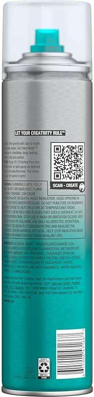 TIGI Bed Head Hard Head Hair Spray – Extra Strong Hold for All Day Style and All Hair Types, 11.7 oz - Image 8