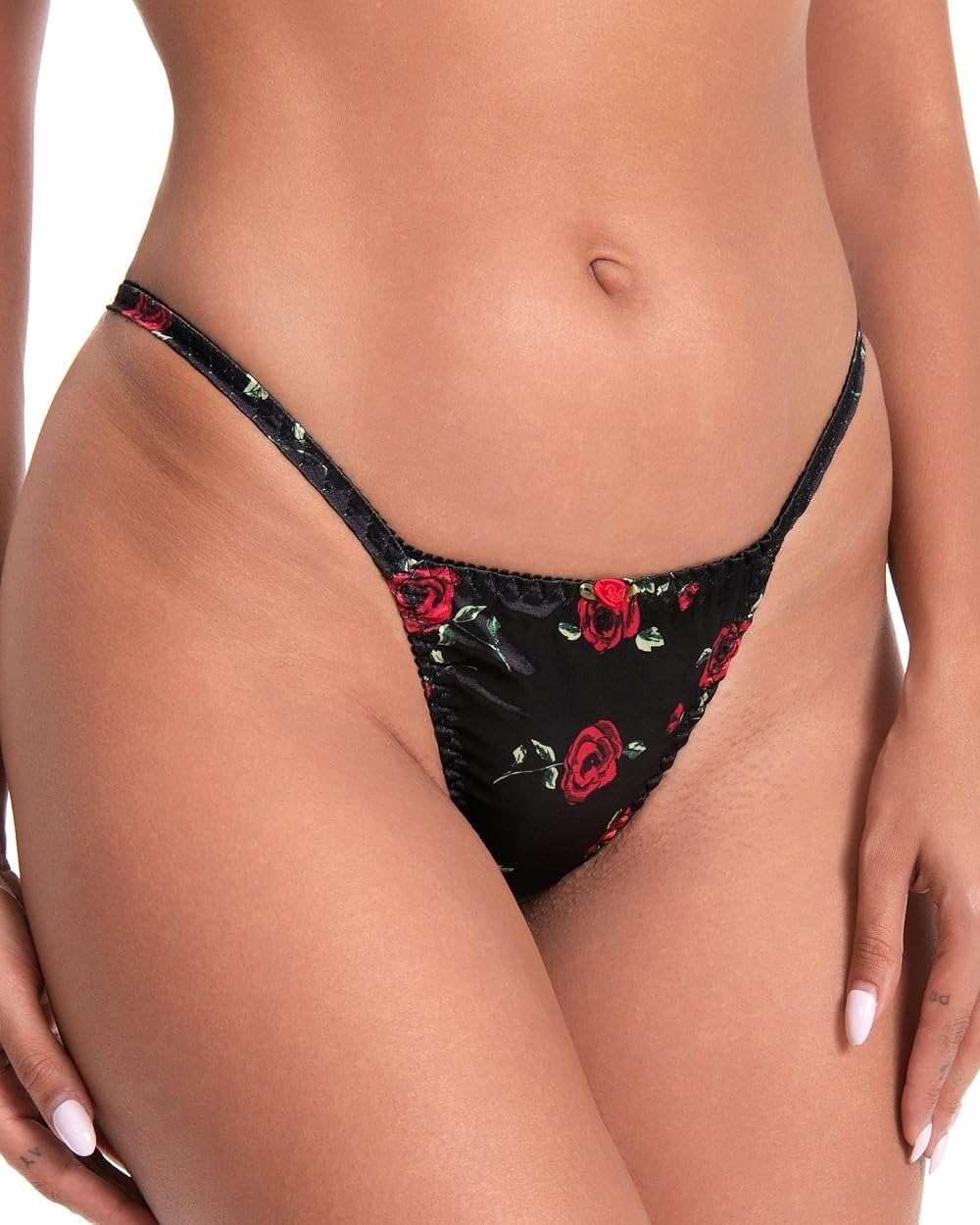 Satini Women's Tanga Bikini Briefs Satin Panties - Image 2