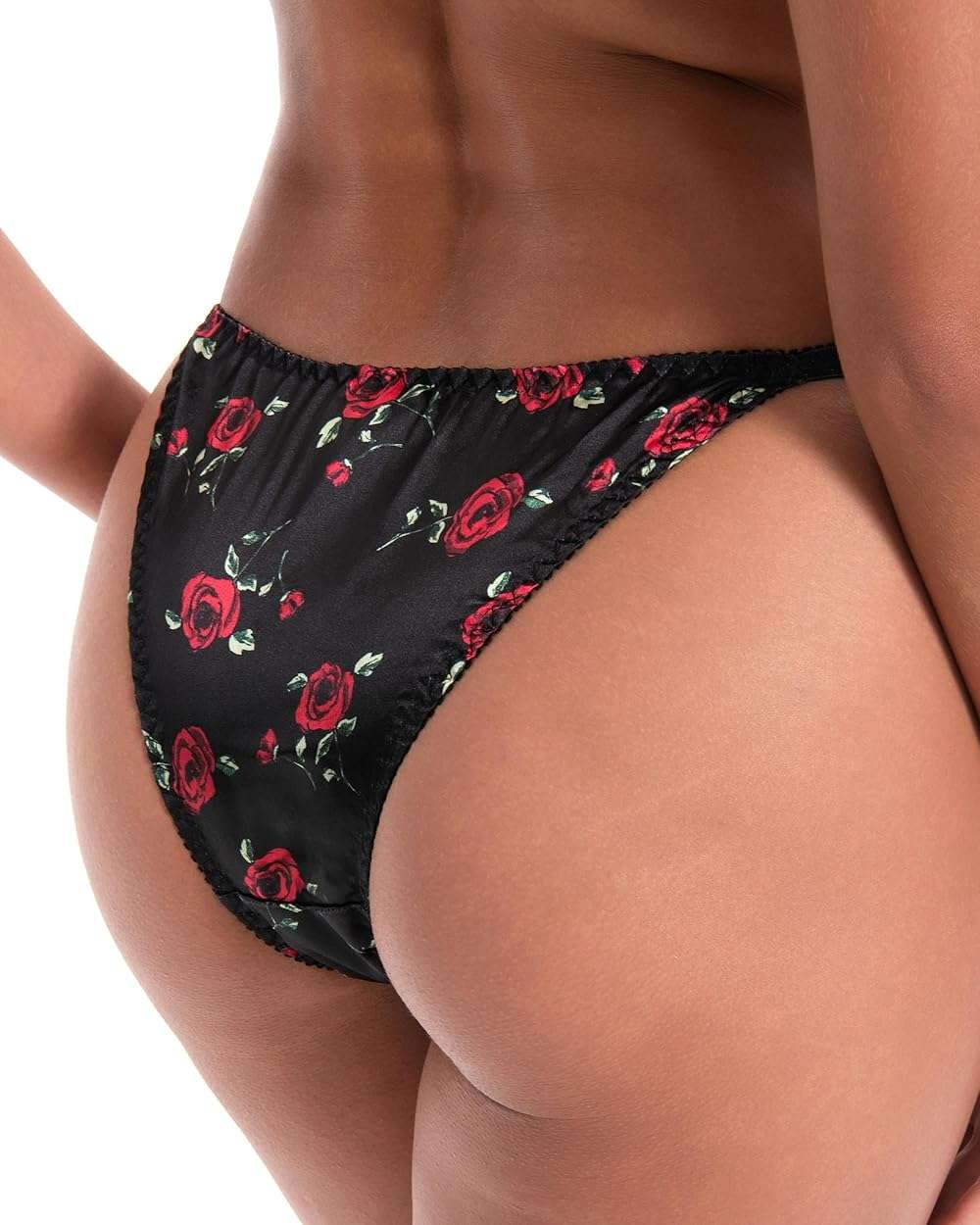 Satini Women's Tanga Bikini Briefs Satin Panties - Image 3
