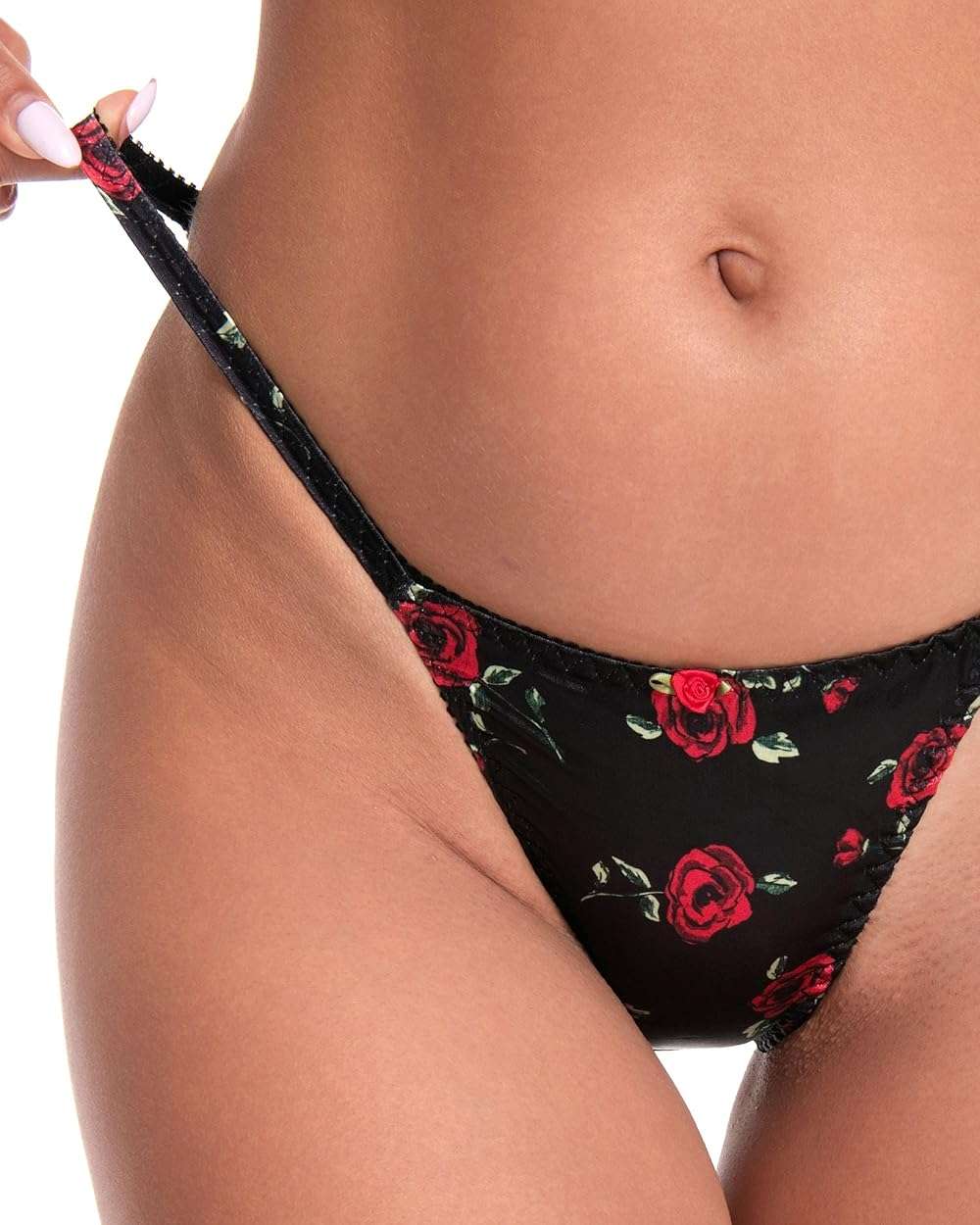 Satini Women's Tanga Bikini Briefs Satin Panties - Image 4