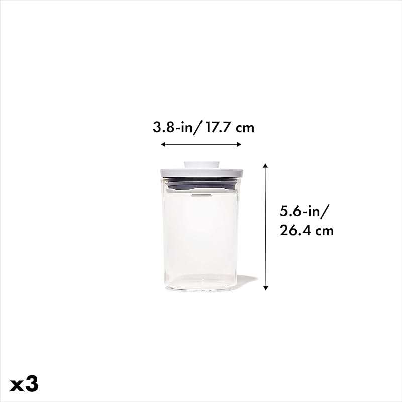 OXO Good Grips Round 3-Piece Mini Round POP Canister Set - Image 2