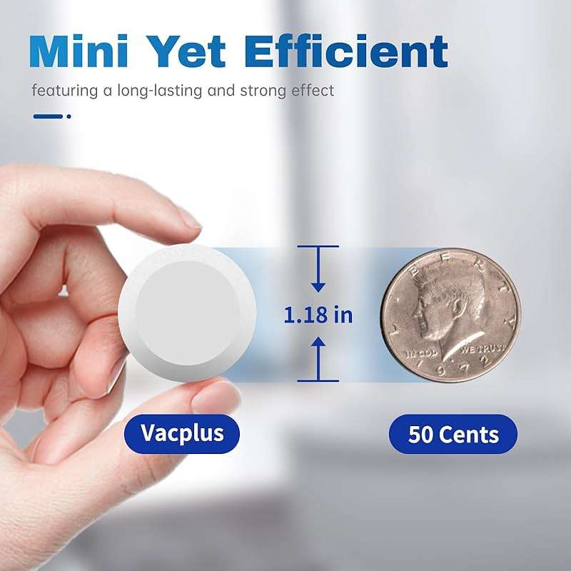 Vacplus Toilet Bowl Cleaner Tablets 12 PACK, Automatic Toilet Bowl Cleaners with Bleach for Deodorizing and Descaling, Bathroom Cleaner Against Tough Stains - Image 2