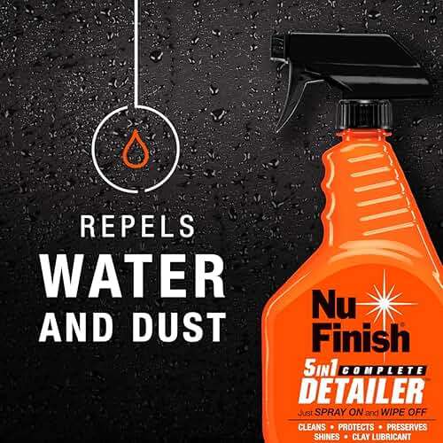 5-in-1 Complete Detailer Spray with Towel by Nu Finish, Preserves and Protects Car Detailing, Includes 1 Microfiber Towel, 22 Oz Spray - Image 4
