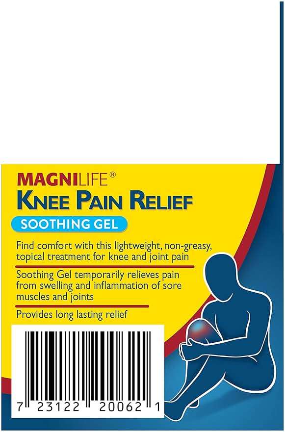 MagniLife Knee Pain Relief Gel (4 oz), Arnica-Based Gel for Joint Pain, Knee Stiffness & Swelling, Non-Greasy, No Staining, Massage-in Formula for Daily Knee Support & Comfort - Image 6