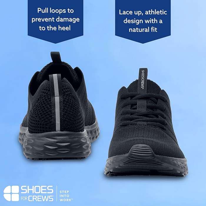 Shoes For Crews Men's Slip-Resistant Work Sneakers – Comfortable, Non-Slip Shoes – Ideal for Food Service, Healthcare & Hospitality - EVERLIGHT - Image 9