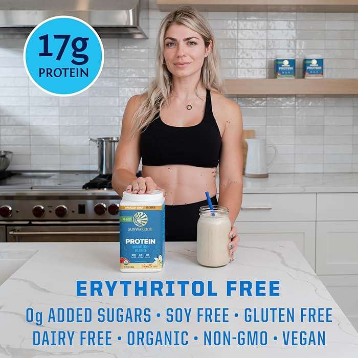 Organic Plant Based Protein Powder | Vegan Organic Protein Powder Vanilla Flavored with BCAA Amino Acids & Hemp Seed Pea Blend | Non-GMO Soy Dairy Filler & Gluten Free (Vanilla, 32 Servings) - Image 5