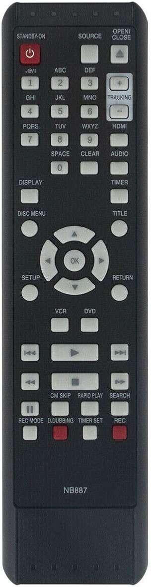 New NB887 NB887UD Remote Control for Magnavox DVD/VCR Combo ZV427MG9A ZV427MG9 RZV427MG9A RZV427MG9 - Image 1