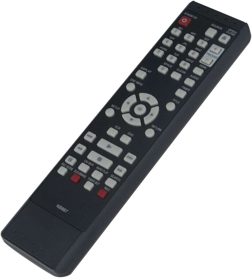 New NB887 NB887UD Remote Control for Magnavox DVD/VCR Combo ZV427MG9A ZV427MG9 RZV427MG9A RZV427MG9 - Image 2