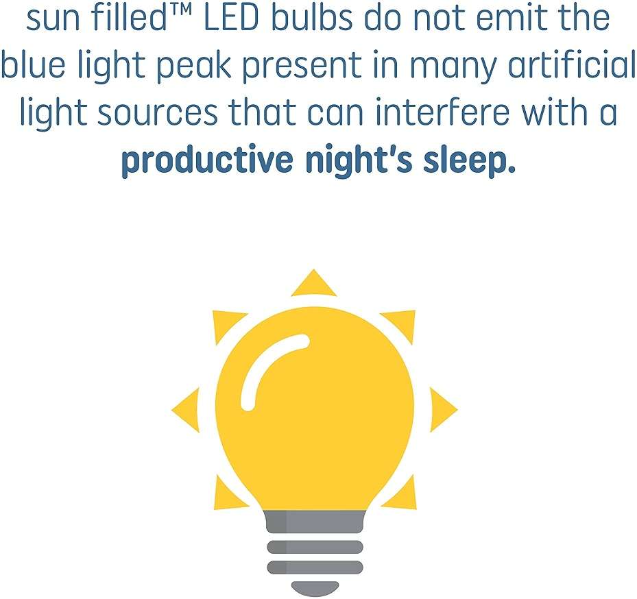 GE Sun Filled LED Light Bulb, 60 Watt, Soft White, A21 (1 Pack) - Image 7