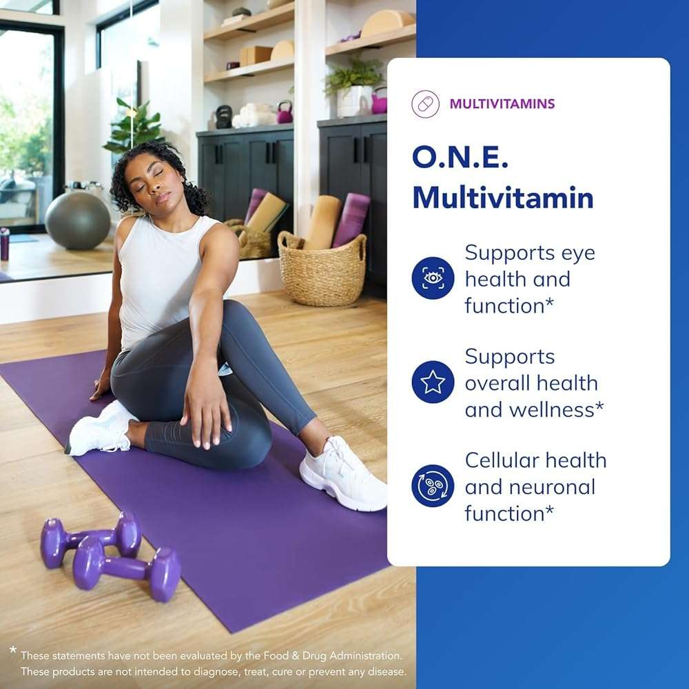 Pure Encapsulations O.N.E. Multivitamin - Once Daily Multivitamin with Antioxidant Complex Metafolin, CoQ10, and Lutein to Support Vision, Cognitive Function, and Cellular Health* - 30 Capsules - Image 3
