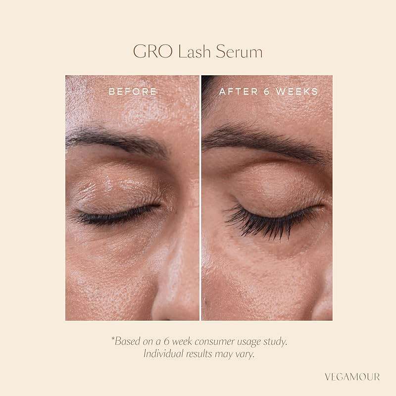 VEGAMOUR GRO Lash Serum, Eyelash Enhancer, Vegan Eyelash Serum for Fuller, Thicker Looking Lashes in as Soon as 30 Days, 3 ML - Image 5