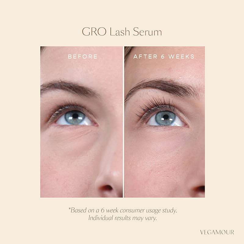 VEGAMOUR GRO Lash Serum, Eyelash Enhancer, Vegan Eyelash Serum for Fuller, Thicker Looking Lashes in as Soon as 30 Days, 3 ML - Image 8