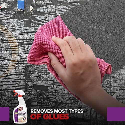 Max Strip Tape, Glue & Adhesive Remover 22oz | Fast-Acting | Removes All Kinds of Glues, Stickers & Sticky Residue | For Wood, Metal & Multiple Surfaces | No Harsh Odor Leaves Surface Clean - Image 4