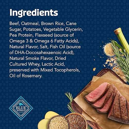 Blue Buffalo Bits Soft Dog Treats for Training, Made with Natural Ingredients & Enhanced with DHA, Beef Recipe, 19-oz Bag - Image 5