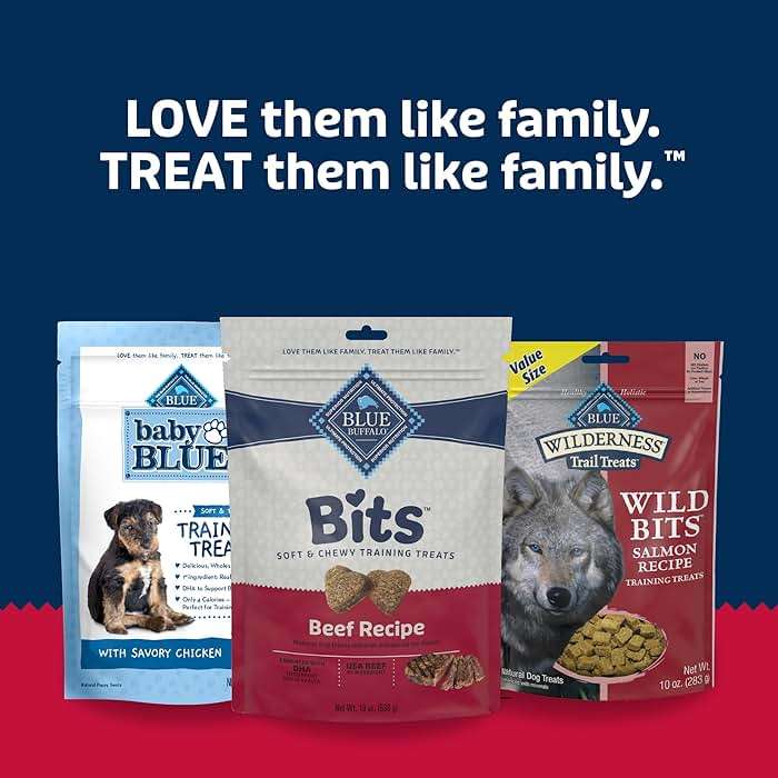 Blue Buffalo Bits Soft Dog Treats for Training, Made with Natural Ingredients & Enhanced with DHA, Beef Recipe, 19-oz Bag - Image 9