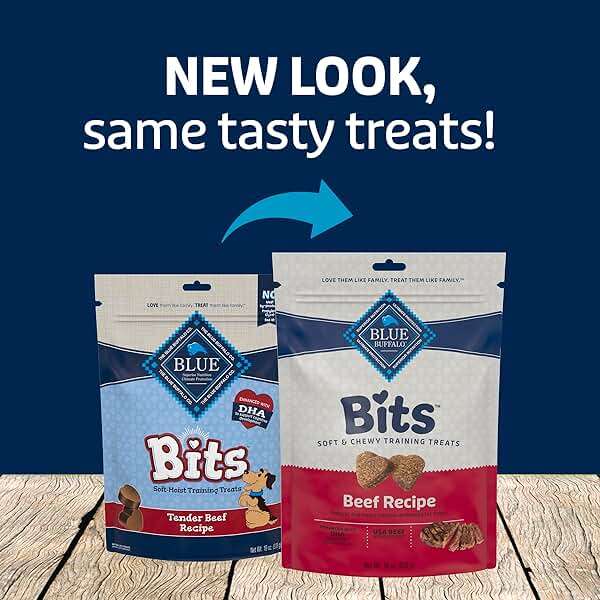 Blue Buffalo Bits Soft Dog Treats for Training, Made with Natural Ingredients & Enhanced with DHA, Beef Recipe, 19-oz Bag - Image 10