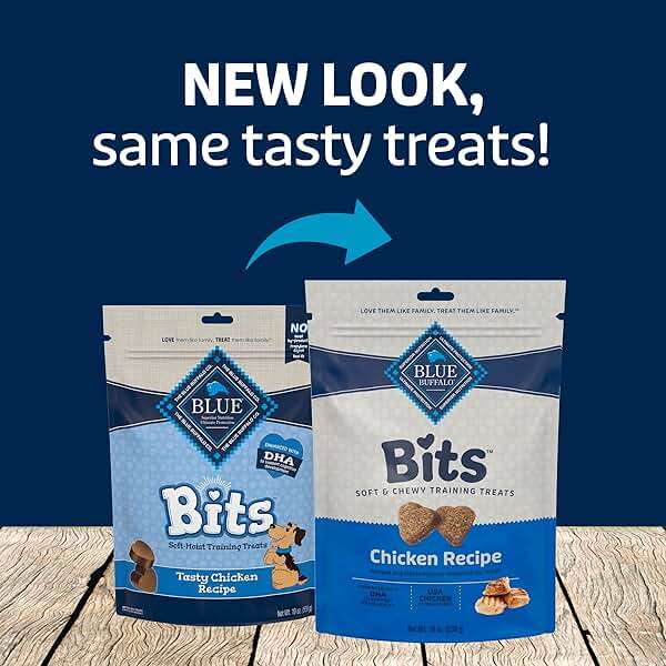Blue Buffalo Bits Soft Dog Treats for Training, Made with Natural Ingredients & Enhanced with DHA, Chicken Recipe, 19-oz Bag - Image 10