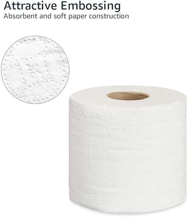 Amazon Basics FSC certified paper 2-Ply White Quick Dispensing Toilet Paper for RV's & Marine, Waste-Tank Compatible, 300 Sheets per Roll - 24 Rolls (Previously AmazonCommercial) - Image 3