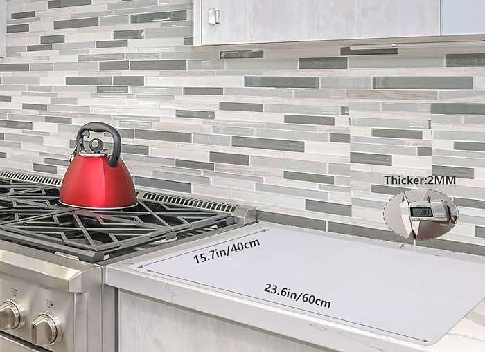 emolife Multipurpose Silicone Counter Mat, Extra Large Silicone Mat for Kitchen Appliance Site on, Countertop Protector, Heat Resistant, Non-Slip, Thick 2mm, 23.6 by 15.7 Inch - Image 2