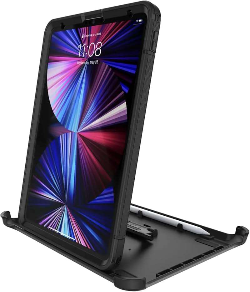OtterBox Defender Series Case for iPad Pro 11-inch (4h, 3rd, 2nd, & 1st Gen) - BLACK - Image 3